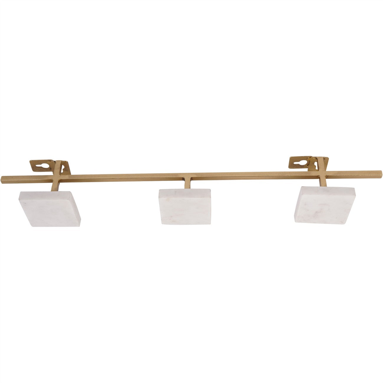Genoa Gold & White Marble Three Wall Hanger